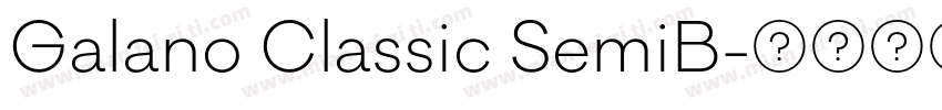 Galano Classic SemiB字体转换